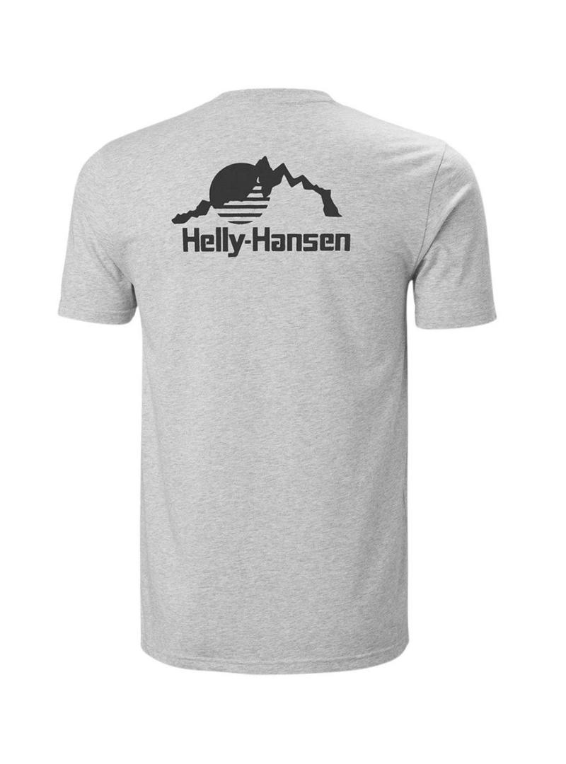 Camiseta Helly Hansen Nord cinza para homem.