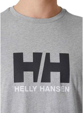 Camisa Helly Hansen Logo cinza para homem