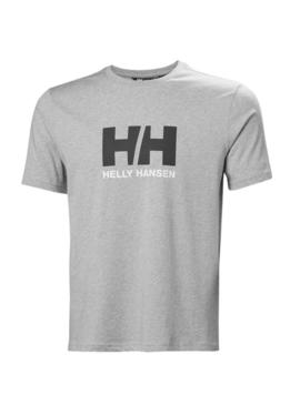 Camisa Helly Hansen Logo cinza para homem