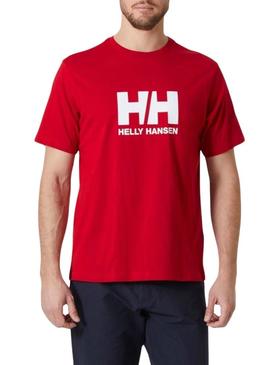 Camisa Helly Hansen Logo vermelho para homem.