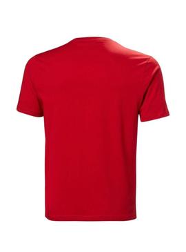Camisa Helly Hansen Logo vermelho para homem.