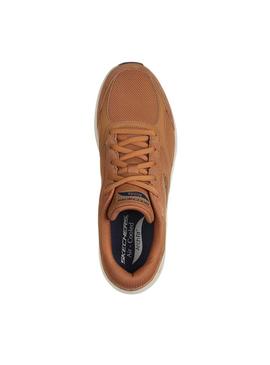 Chinelos Skechers Arch Fit castanho para homens
