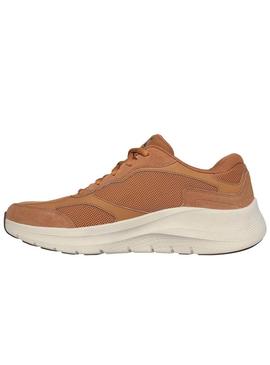 Chinelos Skechers Arch Fit castanho para homens