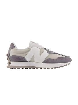 Sapatilhas New Balance U327 bege e lilás para homem
