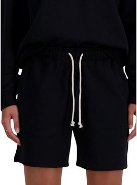 Shorts New Balance Athletics preto para mulher.