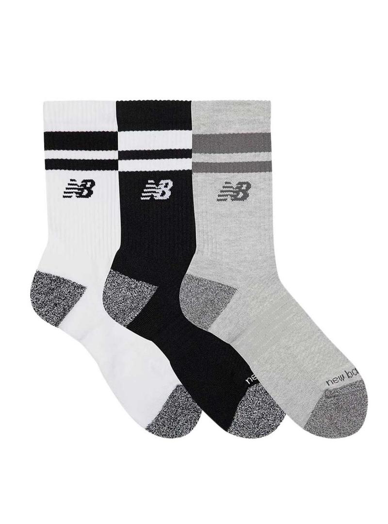Meias New Balance Active Stripe três pares