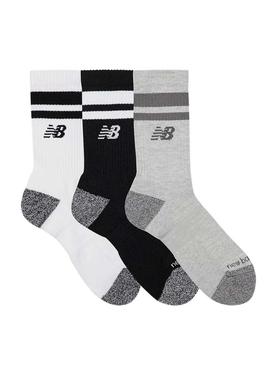 Meias New Balance Active Stripe três pares
