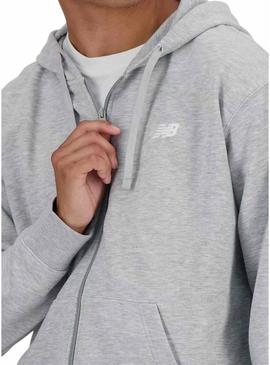 Jaqueta New Balance Sport cinza para homem.