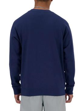 Moletom New Balance Sport azul para homens.