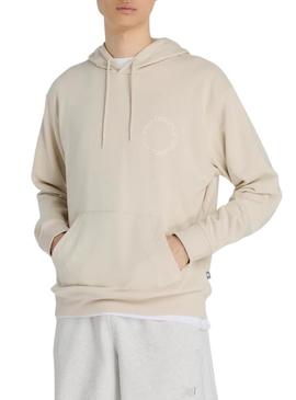 Moletom New Balance Circular Logo bege para homem.