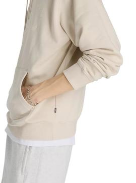 Moletom New Balance Circular Logo bege para homem.