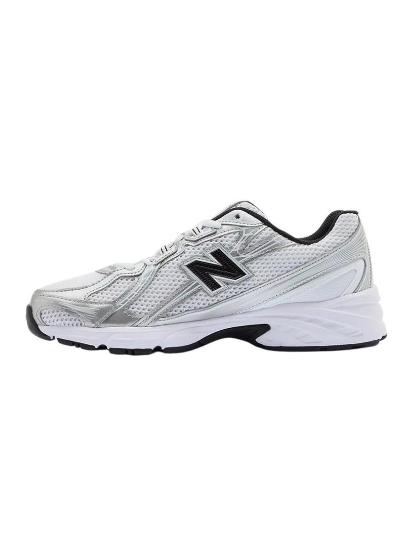 Sapatilhas New Balance U740 branco e preto para mulher