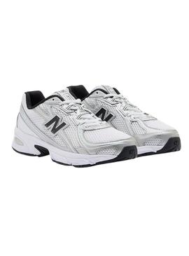 Sapatilhas New Balance U740 branco e preto para mulher