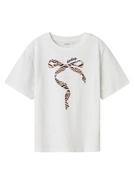 Camisola Name It Lise Marie branca para menina