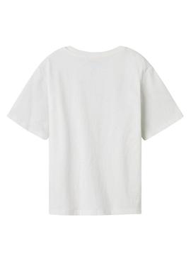 Camisola Name It Lise Marie branca para menina