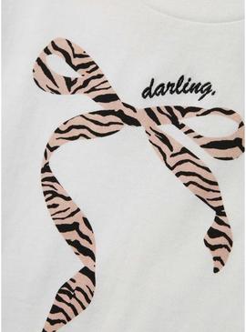 Camisola Name It Lise Marie branca para menina