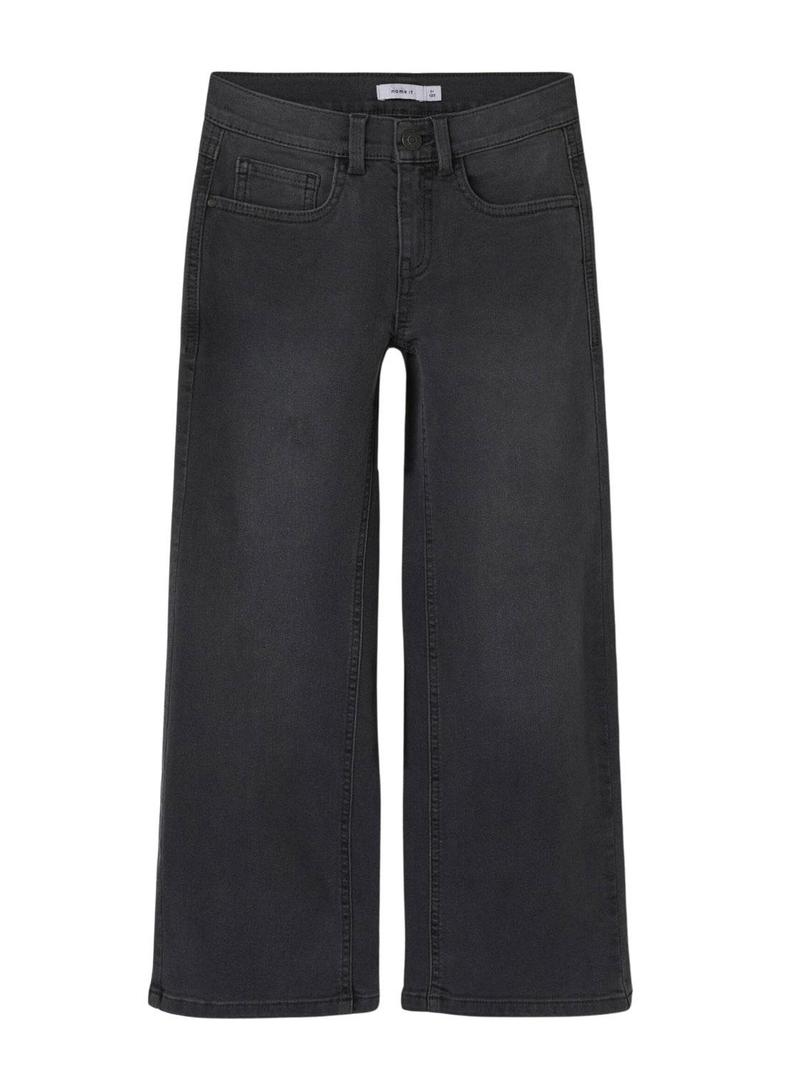 Calças Name It Rose cinza escuro para menina.