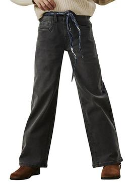 Calças Name It Rose cinza escuro para menina.