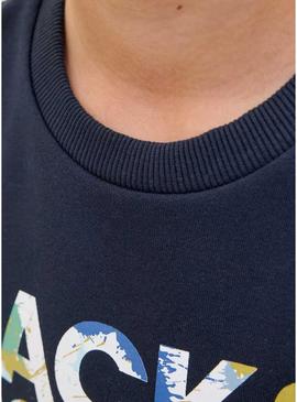 Moletom Jack and Jones Geplas marinho para criança.