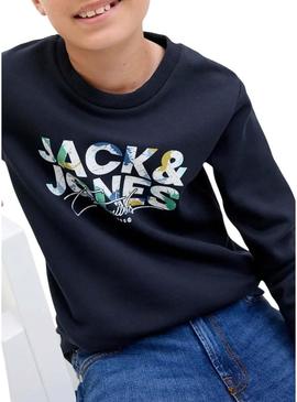 Moletom Jack and Jones Geplas marinho para criança.