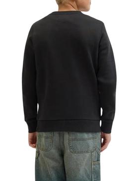 Moletom Jack and Jones Geplas preto para criança.