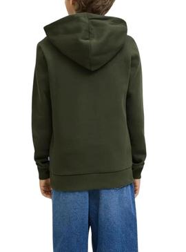 Moletom Jack and Jones Logo verde para menino