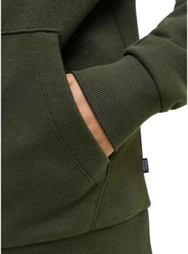 Moletom Jack and Jones Logo verde para menino