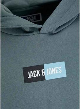 Moletom com capuz Jack and Jones azul para crianças.