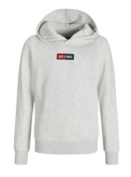 Moletom com capuz Jack and Jones Pan branco infantil