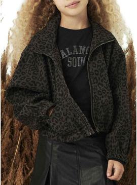 Jaqueta Name It Lela leopardo para menina