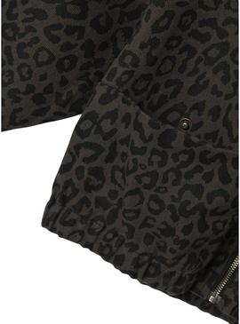 Jaqueta Name It Lela leopardo para menina