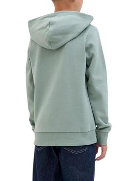 Moletom com capuz Jack and Jones Geplas verde para crianças