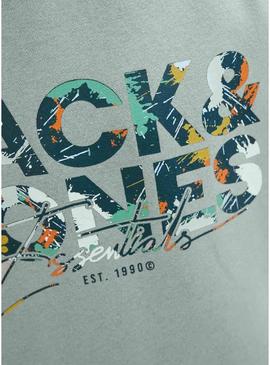 Moletom com capuz Jack and Jones Geplas verde para crianças