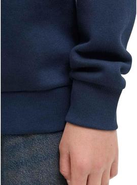 Moletom Jack and Jones Logo azul marinho para criança.