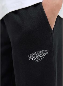 Calça Jack and Jones Makoto preta para menino.