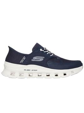 Tênis Skechers Glide azul marinho para homem.
