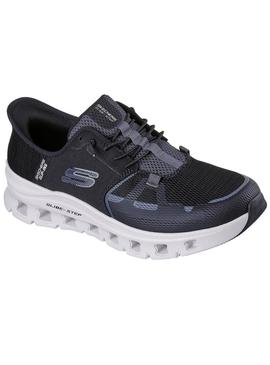 Sapatilhas Skechers Glide preto para homem.