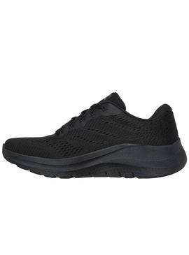 Sapatilhas Skechers Arch Fit preto para mulher.