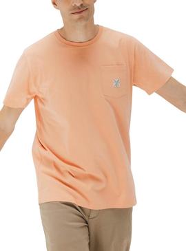 Camisa El Pulpo com bolso laranja para homem.