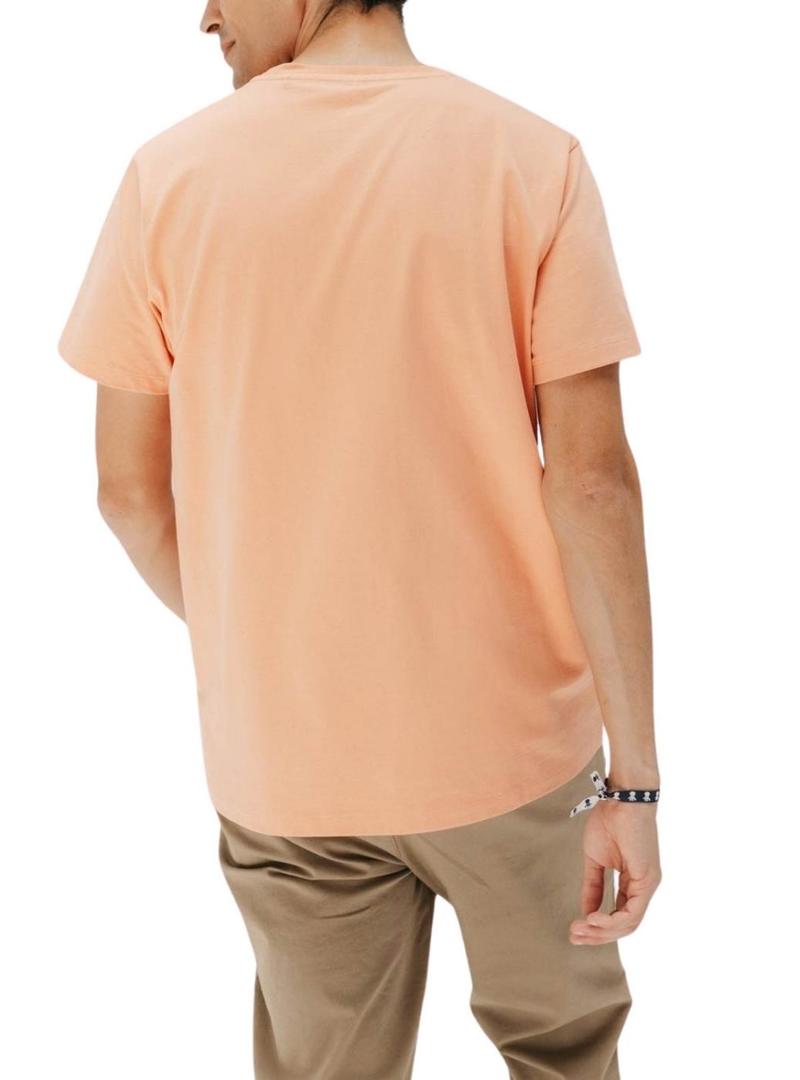Camisa El Pulpo com bolso laranja para homem.