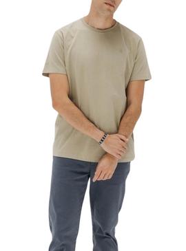 Camiseta O Polvo básico verde para homem.