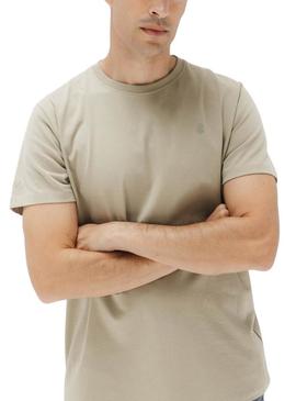 Camiseta O Polvo básico verde para homem.