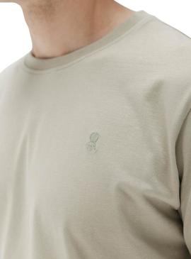 Camiseta O Polvo básico verde para homem.