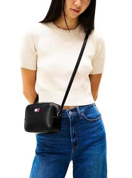 Bolsa Tommy Jeans Daily Elevated preta para mulher