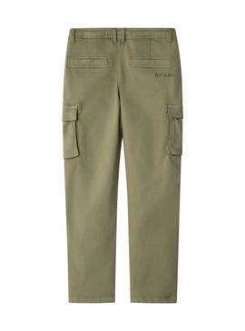 Calça Pepe Jeans cargo Chase verde para menino.