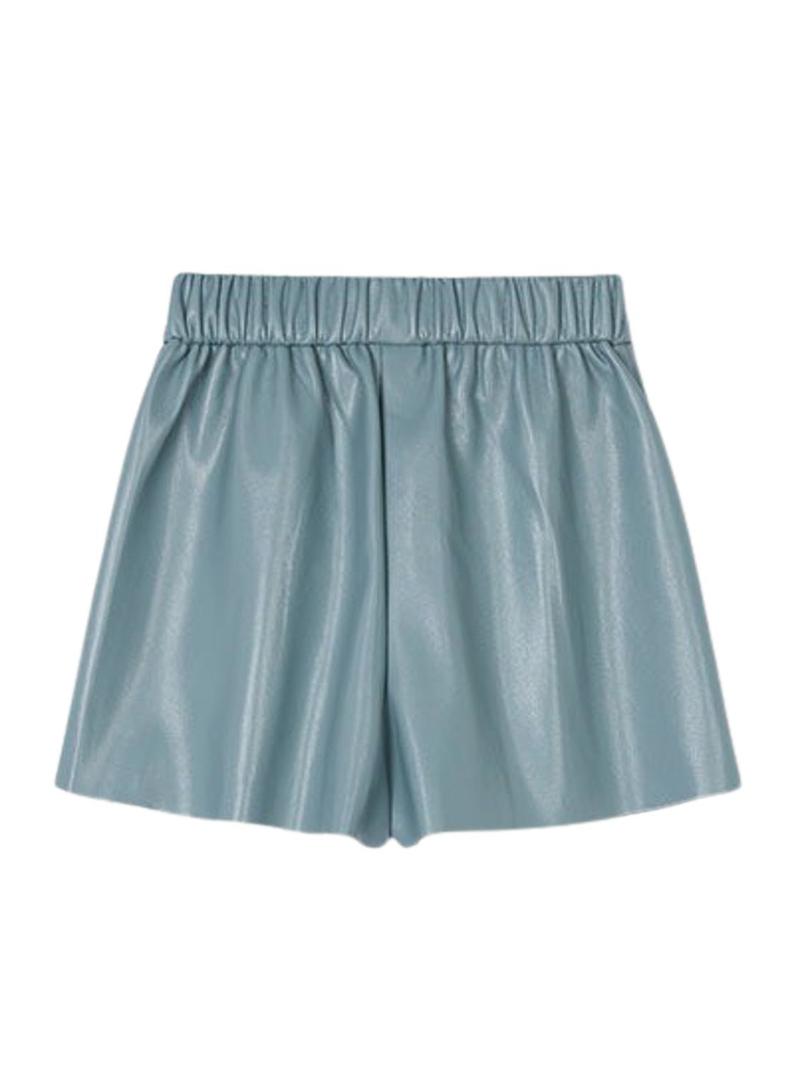 Bermuda Mayoral em polipele azul para menina