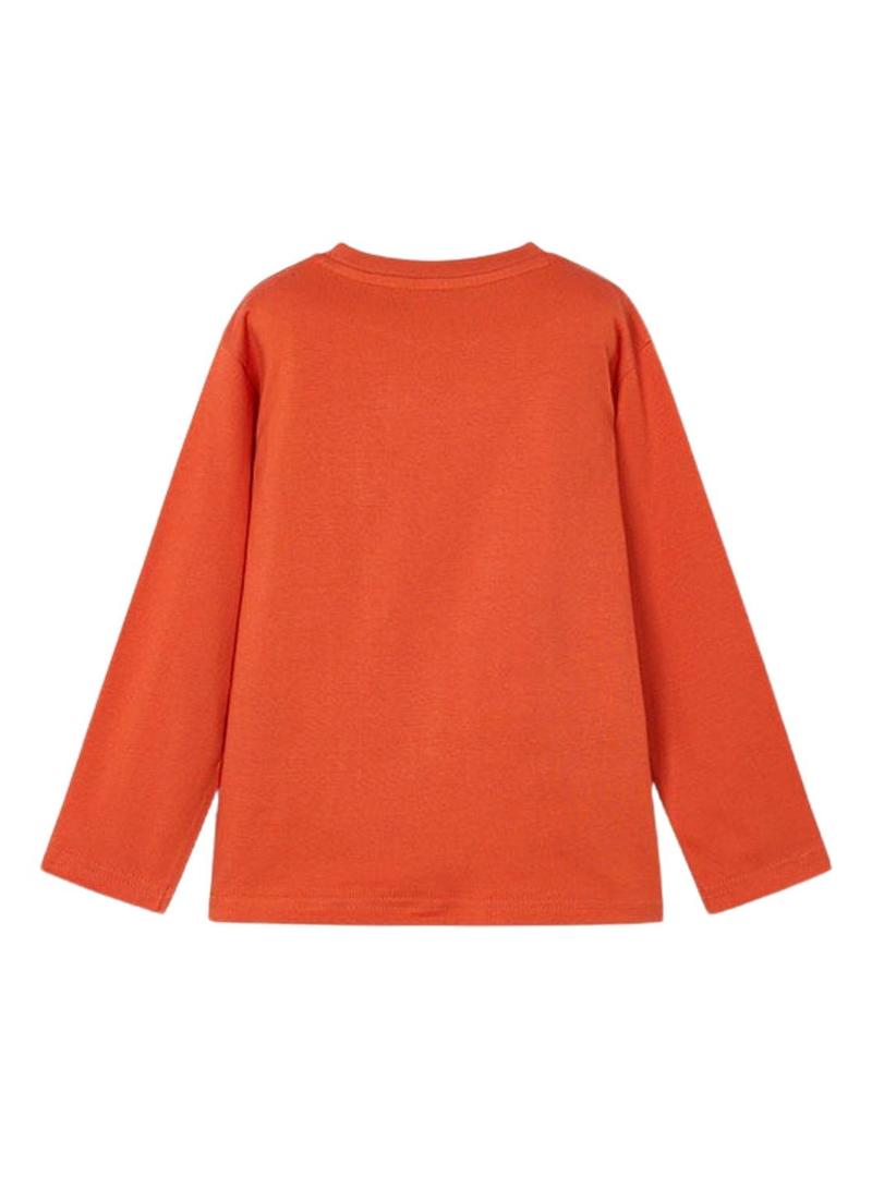 Camiseta m/l ilusão de ótica Laranja