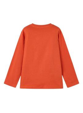 Camiseta m/l ilusão de ótica Laranja