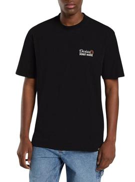Camiseta Dickies Donut House preta para homem.
