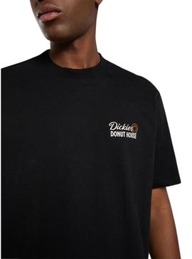 Camiseta Dickies Donut House preta para homem.